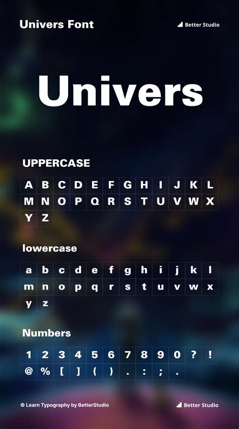 Univers Font Download Free Font