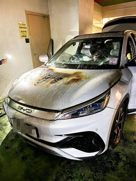 BYD electric car catches fire at Hong Kong charging station, expert ...