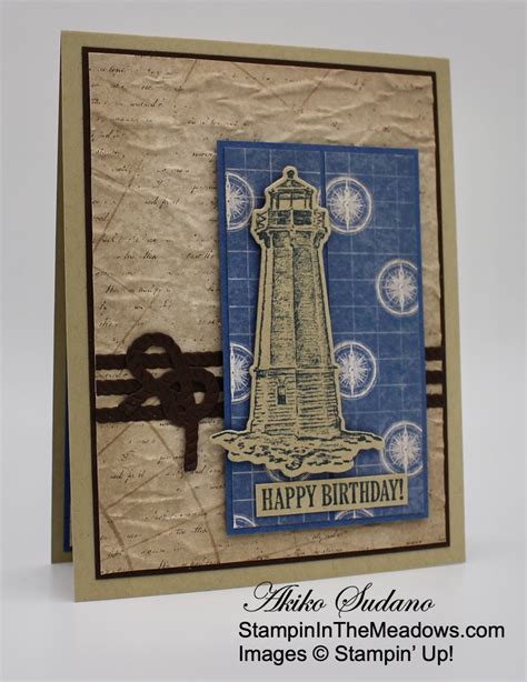 Stampin Up Sailing Home Birthday Card Stampin In The Meadows