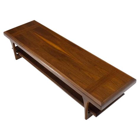 Danish Mid Century Modern Slat Wood Walnut Bench At 1stdibs Slat Bench Mid Century Slatted