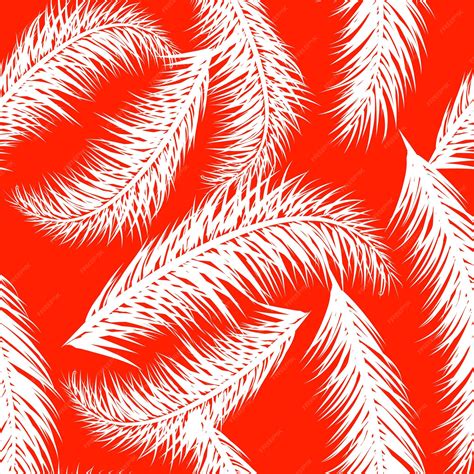 Premium Vector White Vector Palm Treeson The Coral Background Hand