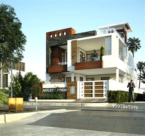 Pin By Azhar Masood On House Elevation Duplex House Design Modern