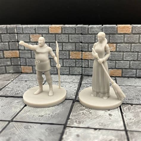 Commoners Npc Baker Farmers Begger Executioner Street Ruffian Tabletop Rpg Mz4250 3d Printed