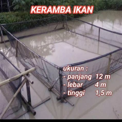 Jual Hapa Keramba Jaring Apung Ikan M X M X M Waring Rk Anti