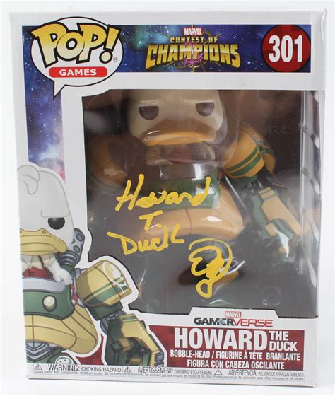 Ed Gale Signed "Marvel Contest of Champions" Howard The Duck #301 Funko ...