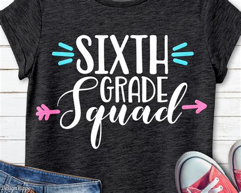 Sixth Grade Squad Svg Th Grade Squad Svg Sixth Grade Svg Etsy