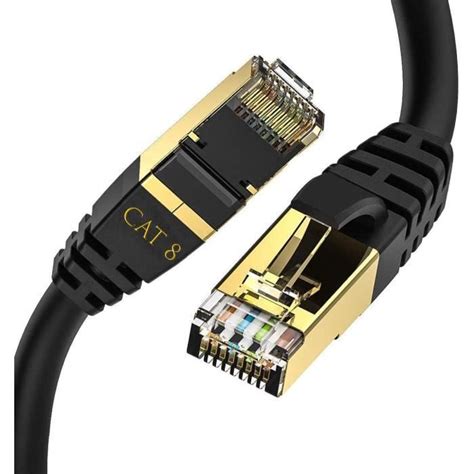 Cat Ethernet Gigabit Lan C Ble R Seau Rj Sstp Gbps Mhz