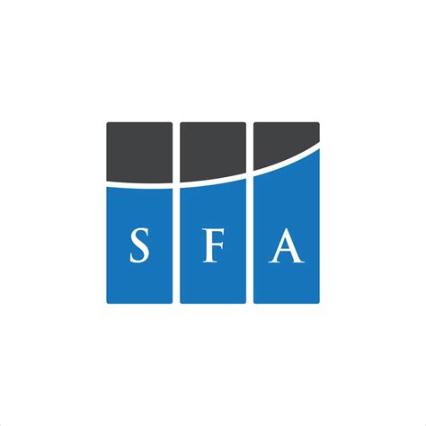 SFA letter logo design on white background. SFA creative initials ...