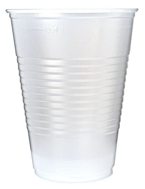 Grainger Approved Oz Plastic Disposable Cold Cup Translucent No