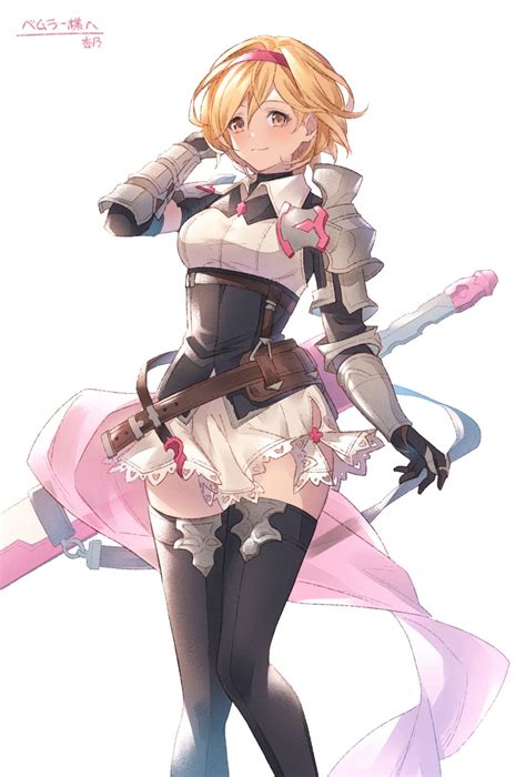 Djeeta Granblue Fantasy And 1 More Drawn By Annnoans Danbooru