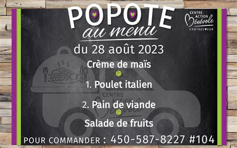 La Popote Roulante Et Les Repas Congel S Du Cab Cest Pour Tout Le Monde