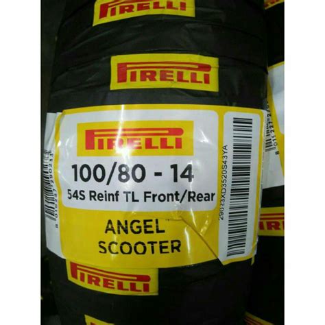 PIRELLI ANGEL SCOOTER 100 80 14 FRONT REAR TYRE 0622 Shopee Malaysia