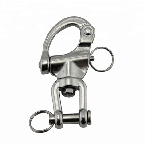 Pcs Stainless Steel Swivel Jaw Snap Shackle With Ring Marine