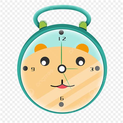 Cute Alarm Clock Clipart Transparent PNG Hd Cute Green Alarm Clock