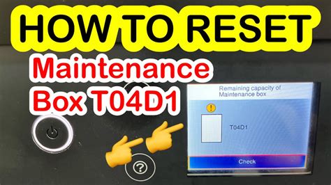 How To Reset Maintenance Box T D Epson L L L L L