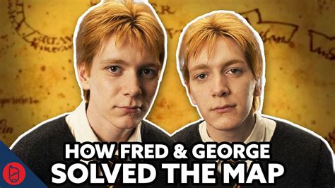 How Fred And George Solved The Marauders Map Harry Potter Film Theory