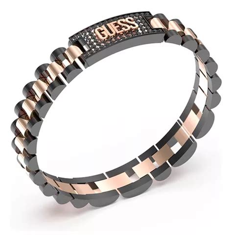 Pulsera Esclava Para Hombre Marca Guess Original Acero Meses Sin Inter S