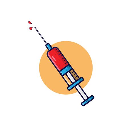 Syringe Cartoon Vector Illustration 10183876 Vector Art At Vecteezy