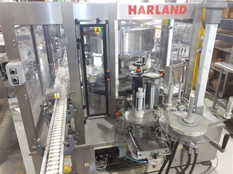 Harland Rotary Head Front Back Labeler Model Europa With Top Label