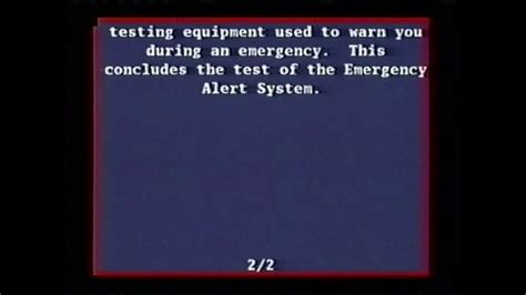 Comcast Emergency Alert System Maryland Required Monthly Test July