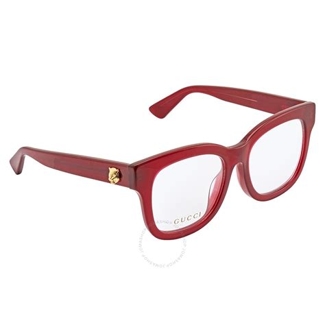 Gucci Red Square Ladies Eyeglasses Gg0033oa008 889652077512 Eyeglasses Gg0033oa Jomashop