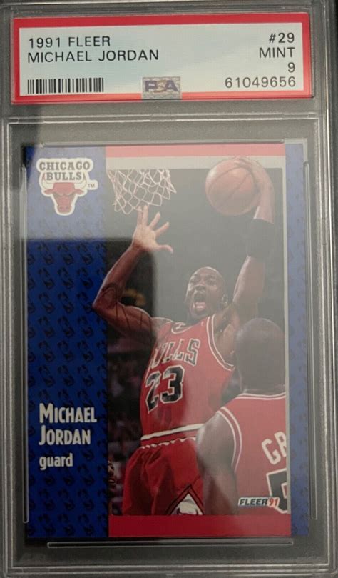 Fleer Michael Jordan Psa Mint Ebay