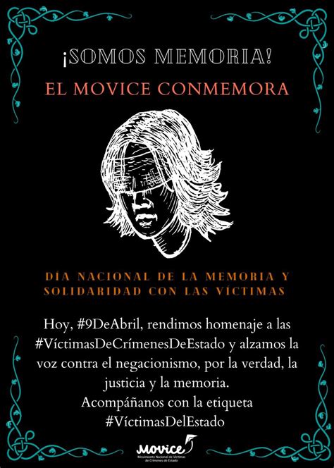 De Abril D A Nacional De La Memoria Y La Solidaridad Con Las