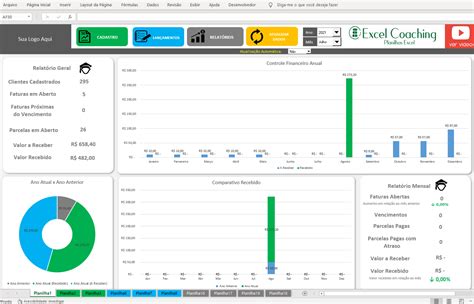 Controle De Mensalidades Excel Cobran As Autom Ticas