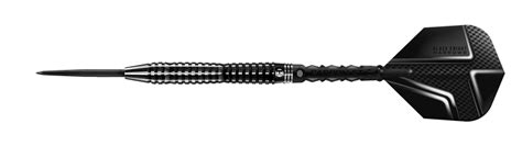 Harrows Black Knight 90 Tungsten Steel Tip Darts Black And Silver 2