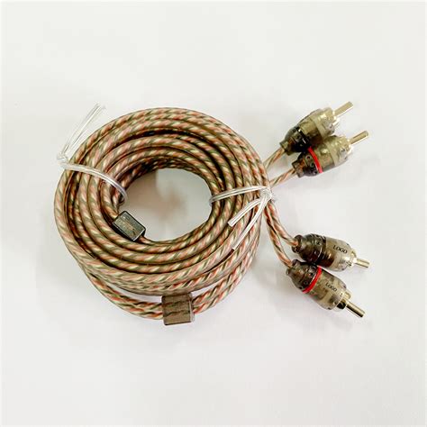 Metre Male To Male Car Amplifier Rca Cables Spiritcar