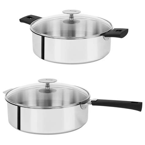 Sauteuse Cylindrique Inox Poign E Amovible Mutine Cristel Batterie De