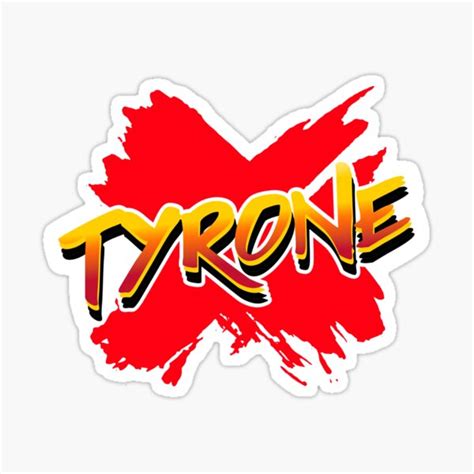 Tyrone On A Splash Of New Red Paint Sticker For Sale By Paulireland2022 Redbubble