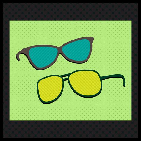 Vintage Sunglasses Vector