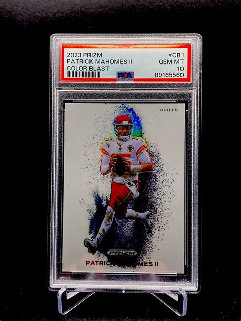 Patrick Mahomes II 2023 Prizm CB 1 Color Blast SSP Price Guide