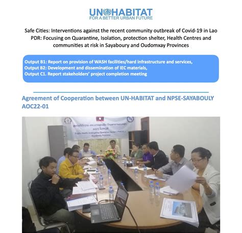 Safer Cities Annex Of Completion Report Un Habitat Lao Pdr