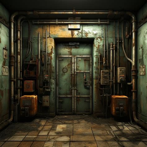 Premium Ai Image Stylized Prison Door