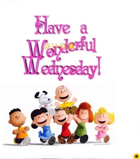 A Group Of Cartoon Characters With The Words Have A Wonderful Wednesday