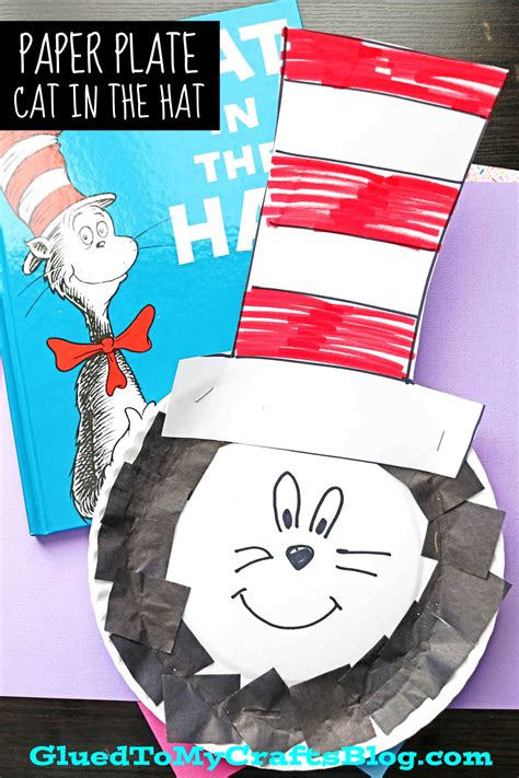 Paper Plate Dr. Seuss Cat In The Hat Craft