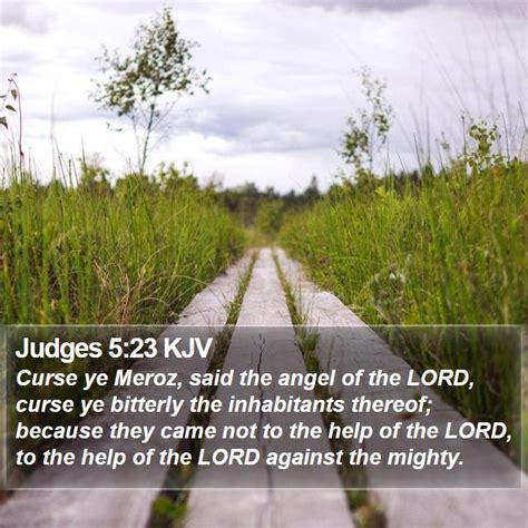 Judges 5 23 KJV Bible Verse Images