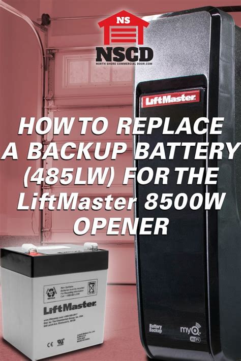 How To Replace Backup Battery For LiftMaster Opener Video In 2023