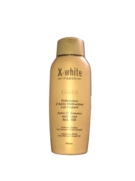 X White PARIS Gold Body Milk Lotion 500ml SkinOl Cosmetics