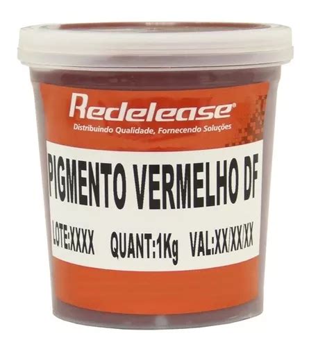 Pigmento Pasta Vermelho Cardeal Kg Redelease Parcelamento Sem Juros