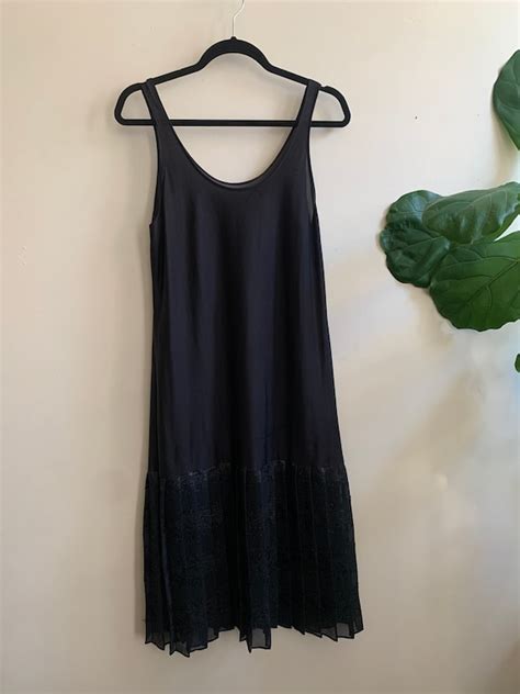 Vintage 1960s Sheer Slip Dress Medium Gem