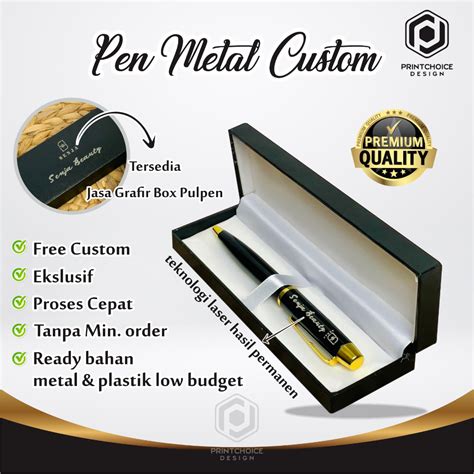 Jual PULPEN CUSTOM SATUAN Pen Uv Marking Ballpoint Plastik Promosi