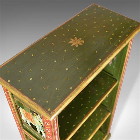 Antique Painted Bookcase European Scandinavian Bookshelf Circa 1900