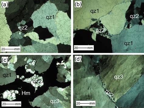 Photomicrograph Showing Quartz Textures In The Auriferous Mama Vein