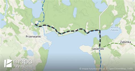 Przerwanki Jasieniec Przystanek Autobusowy Mapa Turystyczna Pl