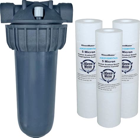 Kleenwater High Temperature Water Filters 25 X 975 Inch With Scale Inhibitor