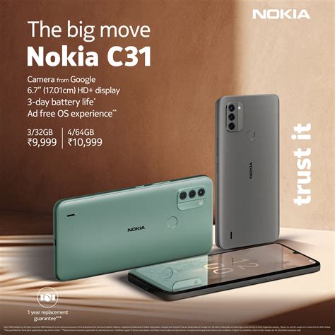 HMD Global expands popular C-Series in India – launches new Nokia C31 ...