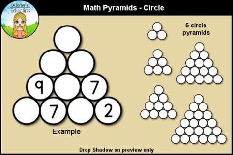 Math Pyramids Circle Graphic By Aisnes Educlips · Creative Fabrica